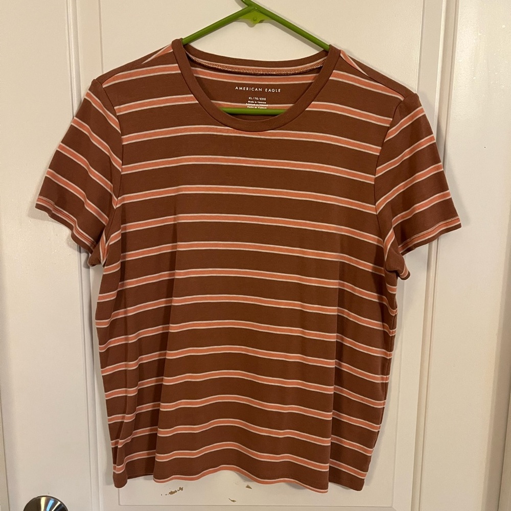 striped american eagle t-shirt